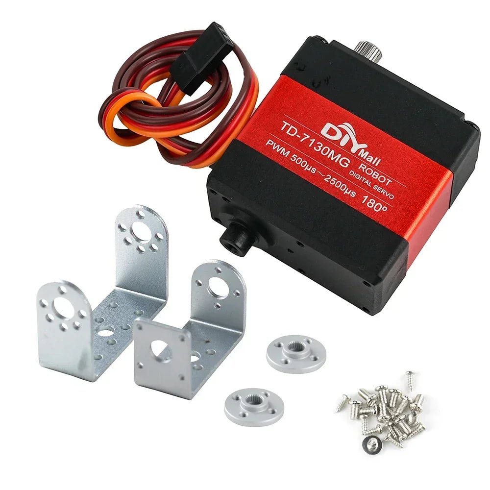 15/20/25/30/35kg Metal Digital Servo 4.8-8.4V 180/270 Degree Dual-Axis Servo Brushed Motor Angle Control for Robots RC Cars