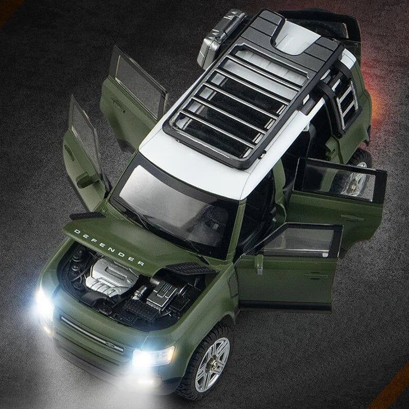 Top 1/24 2.4G RC Cars 4WD Alloy Climbing Car LED Light, Fog Light, Double Flashing Light, Turn Light, Reversing Light