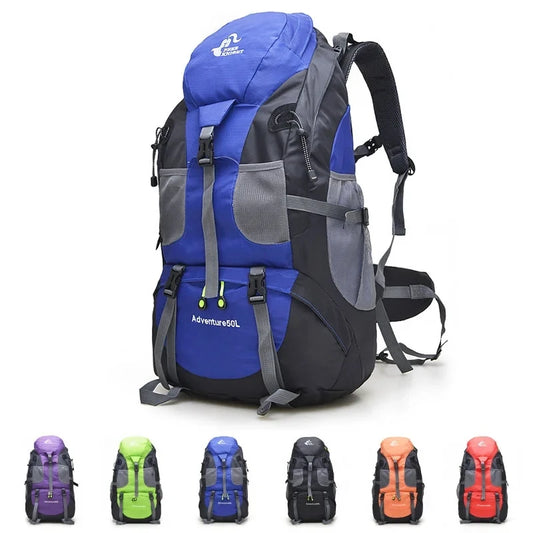 50L Outdoor Trekking Backpack Men Women Camping Hiking Bag Mountaineering Backpack Multi-functional Lightweight Sports Bag
