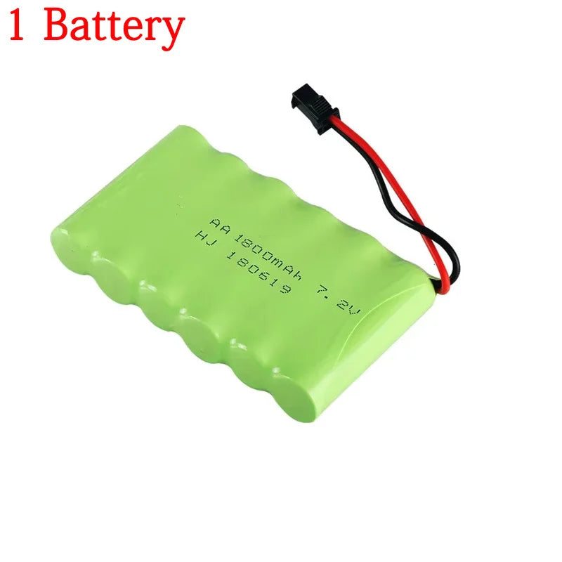 AA Rechargeable Nickel-cadmium Battery 7.2V 1800mAh Suitable for Remote Control Devices Such As Toy Cars Boats and Robots.