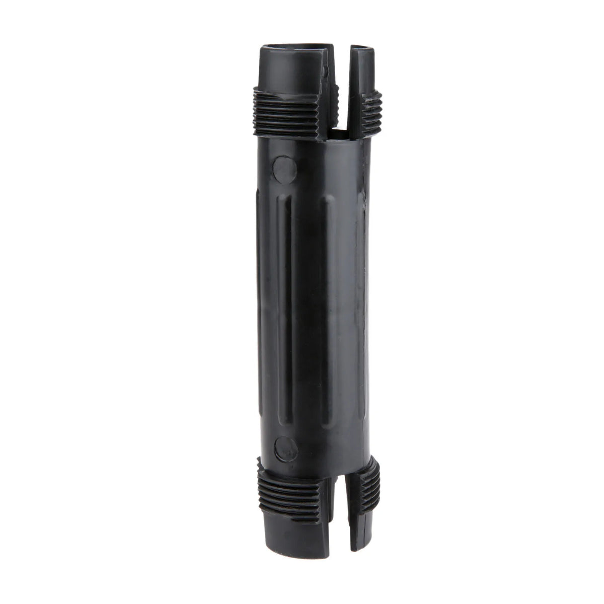 1 Pc Kayak Paddle Boat Oars Canoe Paddles ABS Plastic Connector with Two Threaded Caps Black Boat Accessory