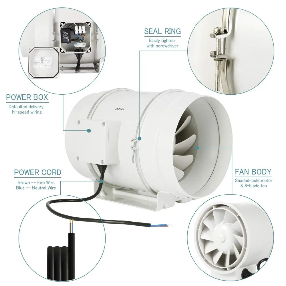 Grow Tent Growbox Hydroponics Growing System Led Grow Plant Lights Full Kits High PPFD 4Inch Duct Fans Activated Carbon Filter