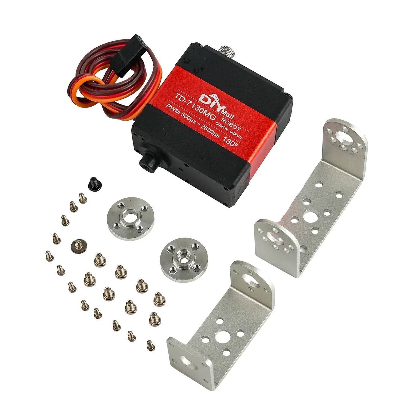 15/20/25/30/35kg Metal Digital Servo 4.8-8.4V 180/270 Degree Dual-Axis Servo Brushed Motor Angle Control for Robots RC Cars