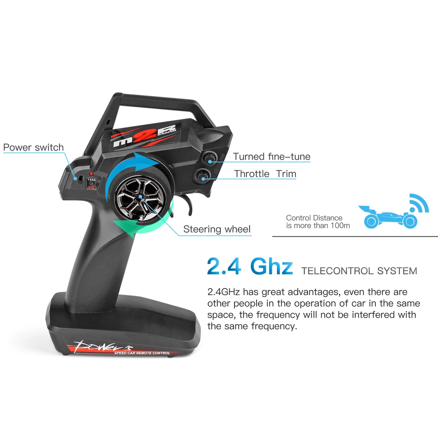 WLtoys 144001 Racing RC Car,1:14 Scale High Speed Remote Control Car, 60Km/h, Suitable for Outdoors and gift