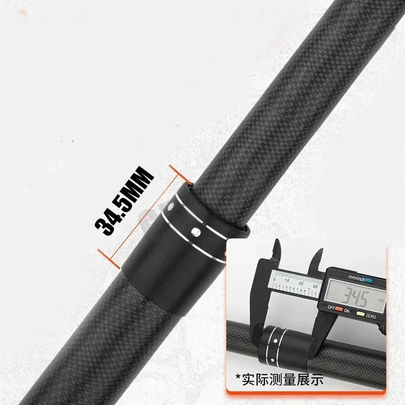 2.1-4.5M Carbon Fishing Rod 50kg above Superhard Long Distance Throwing shot Rod Telescopic Sea Boat High Quality Fishing Gear