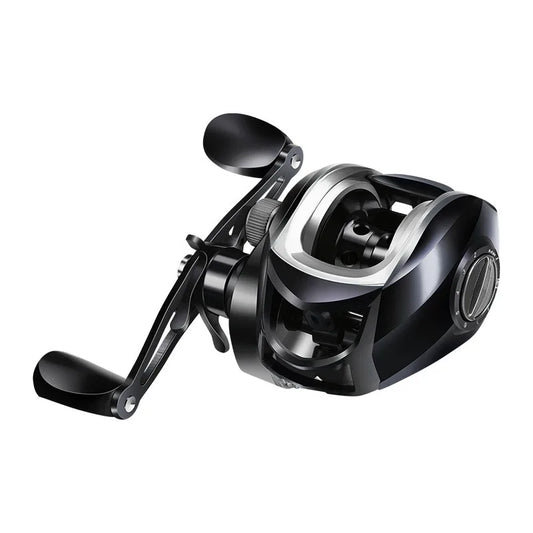 2026 Full Metal Double Brake Baitcasting Reel 12 Level Dual Adjust For Trout Pike Sea Bass Snapper Micro Cast Raft Fishing Wheel