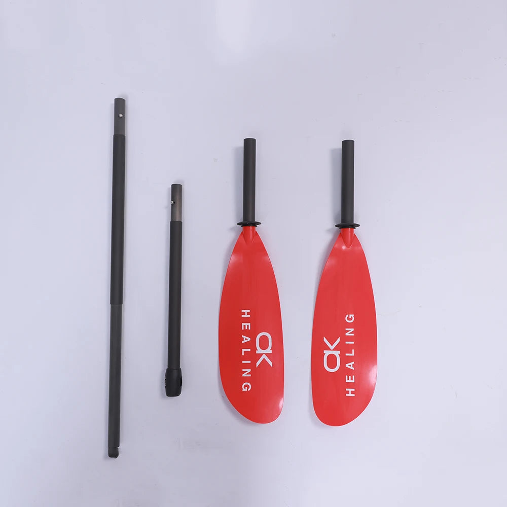 4 Section Kayak Paddle RedPaddle FiberGlass Shaft Inflatable Stand Up Paddle Boats Accessory Kayaks Tool Oars Paddle New