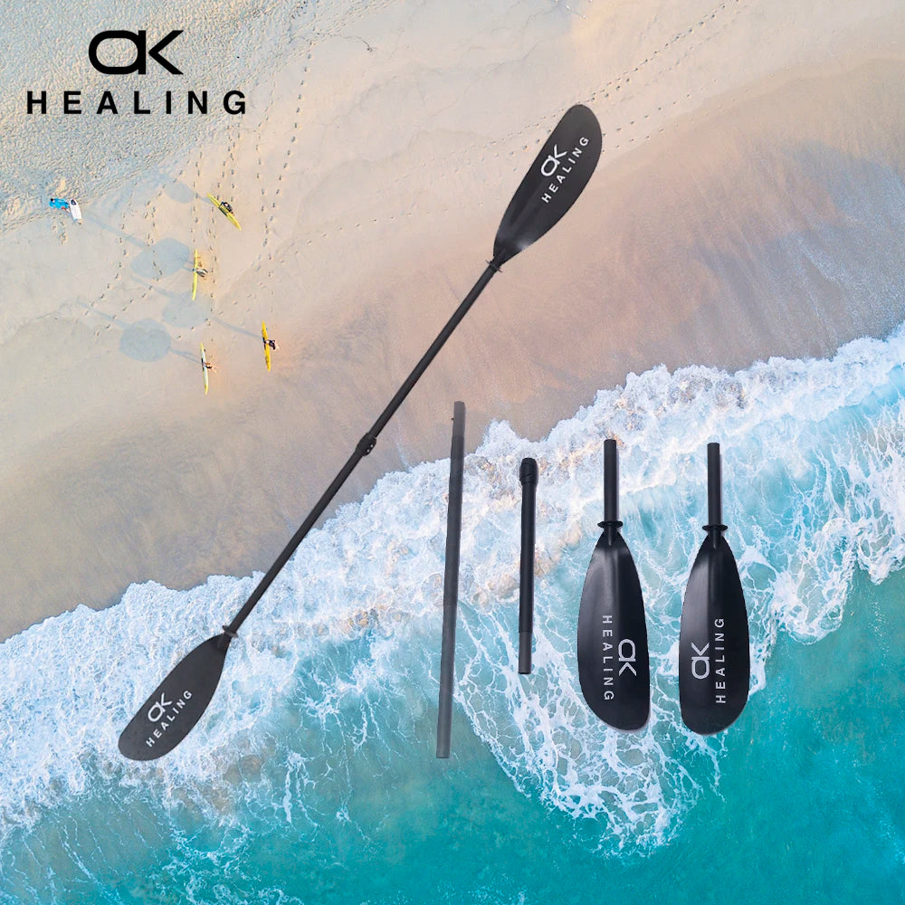 4 Section Kayak Paddle RedPaddle FiberGlass Shaft Inflatable Stand Up Paddle Boats Accessory Kayaks Tool Oars Paddle New
