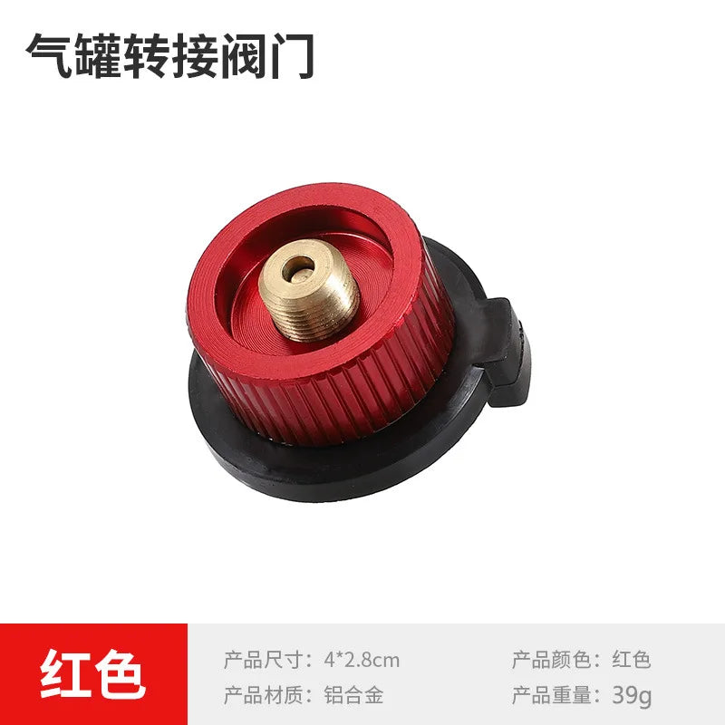 2 Pieces Camping Stove Adapter Propane to Butane Adapter 1 Lb Propane Tank Input and EN417 Lindal Valve Output