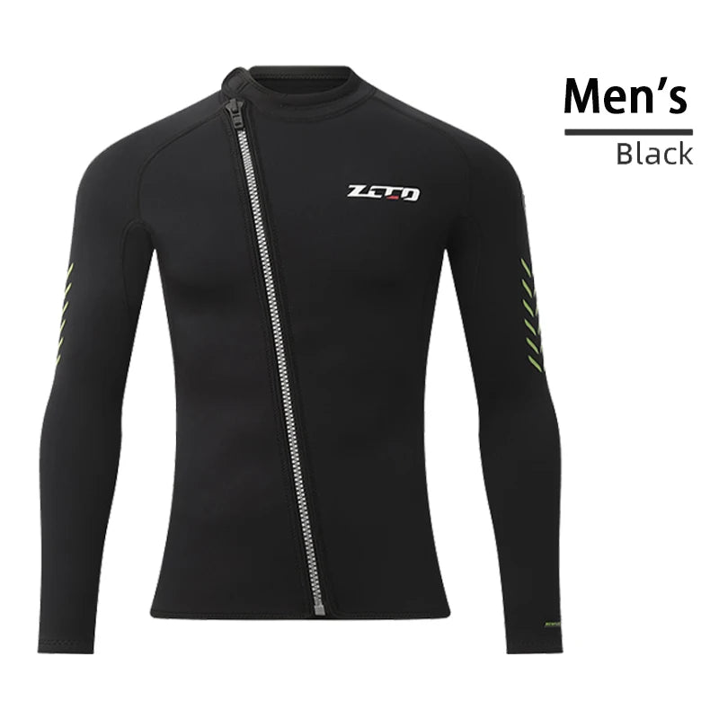 New 3mm Neoprene Men Women Wetsuit Warm Split Diving Clothing Zipper Jacket Pants Swimwear Kayak Surfing Swimsuit Diving Suit
