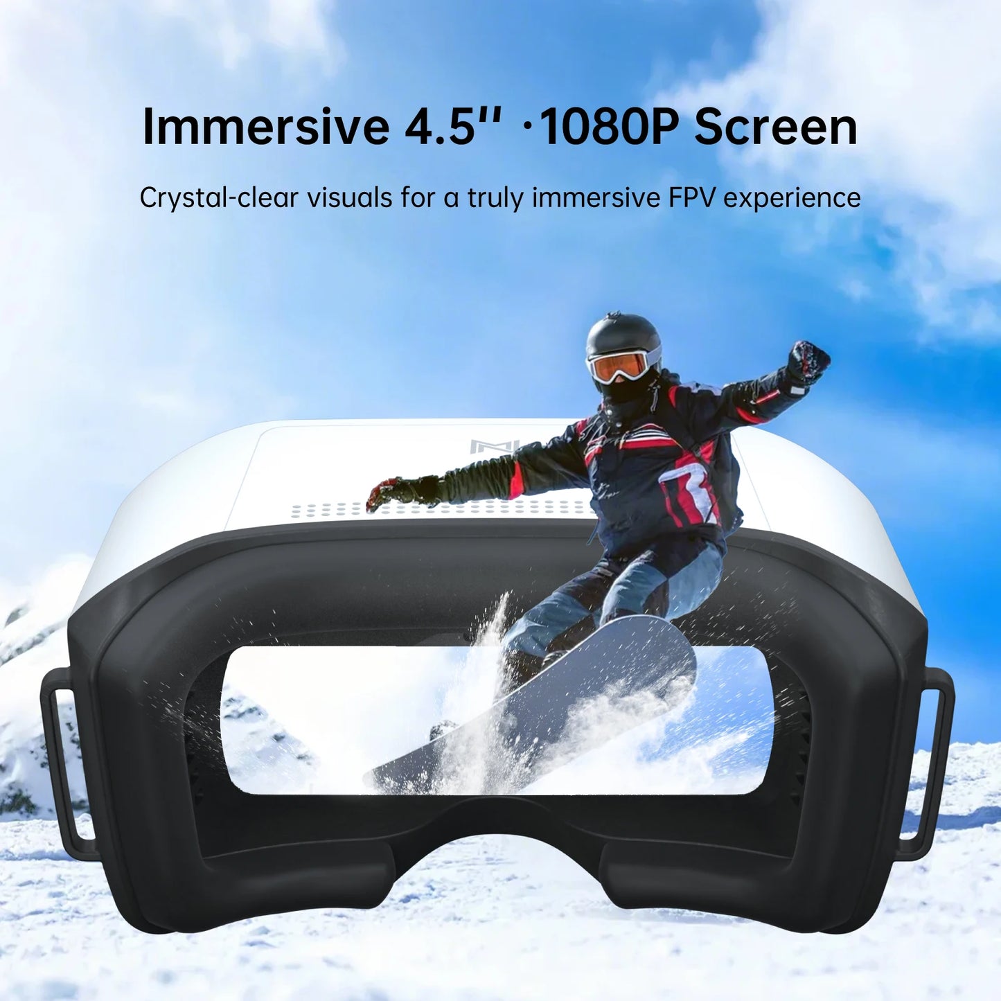 CADDX FPV Goggles L Walksnail Avatar HD 1920x1080 4.5 Inch LCD 4km Distance Head Tracking For GM Gimbal RC Cars Drones