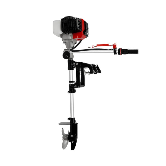 2.3 HP 2 Stroke Outboard Motor, 52cc Boat Engine, CDI Ignition, Manual Trim & Tilt for Fishing Inflatable Boat