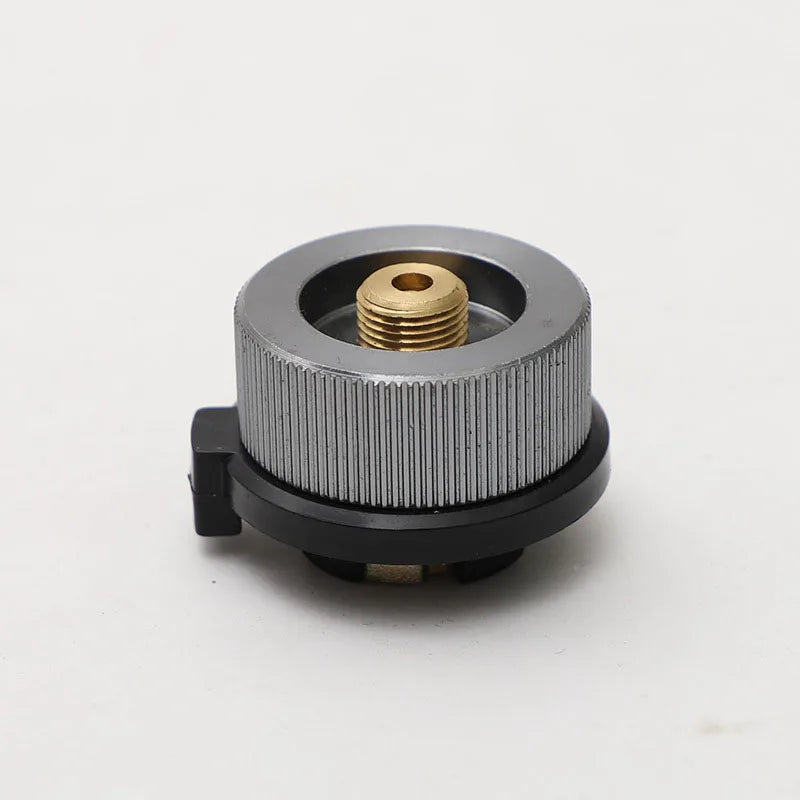2 Pieces Camping Stove Adapter Propane to Butane Adapter 1 Lb Propane Tank Input and EN417 Lindal Valve Output