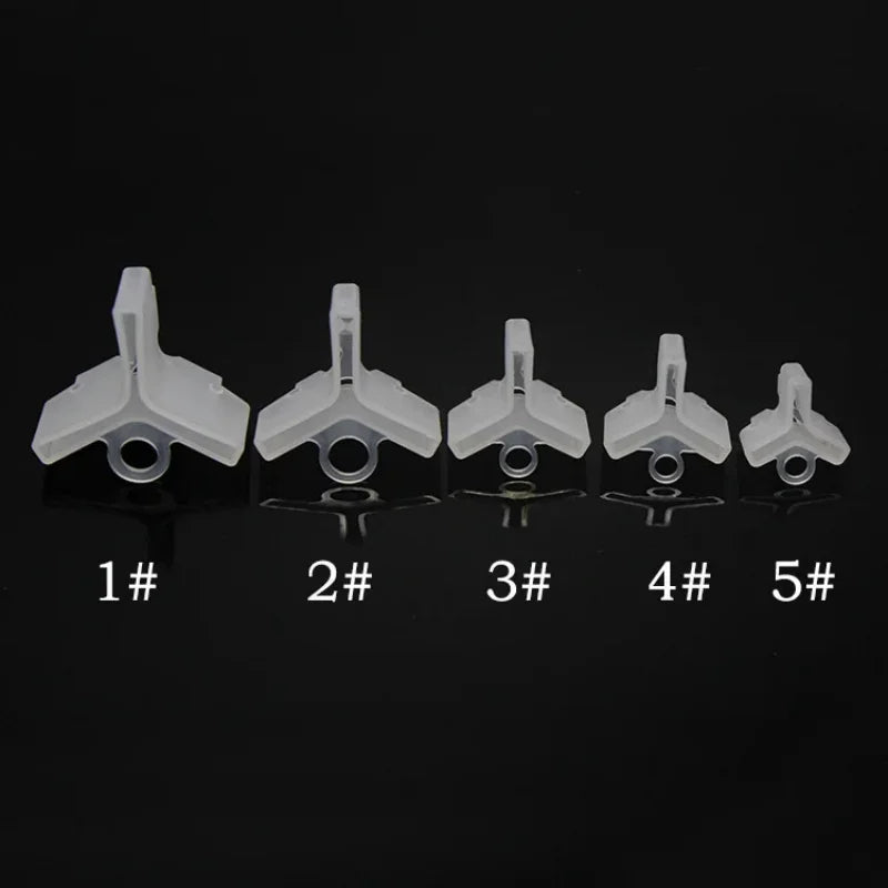 Popular 100-10Pcs Durable Three Hook Protective Cap Fishing Hook Cap Fishing Hook Protection Safety Fishing Gear Accessories