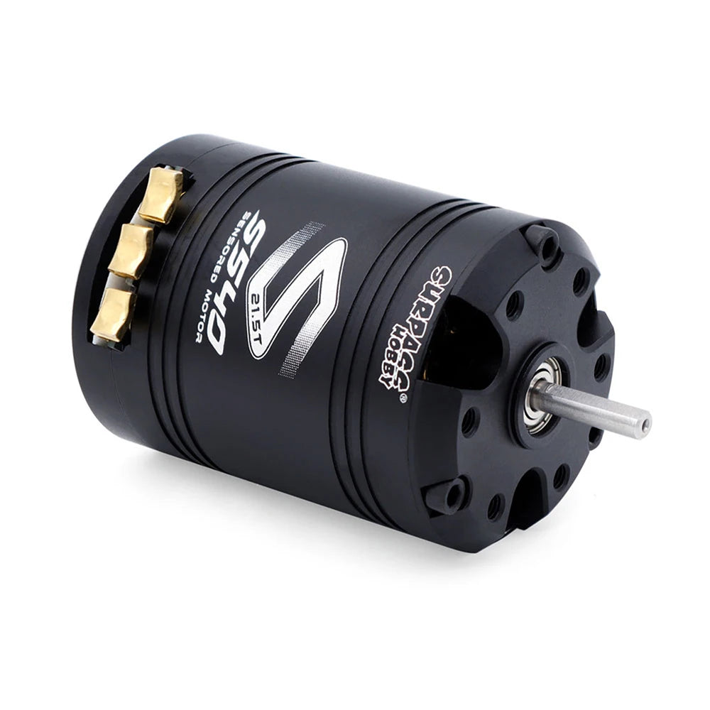 SURPASSHOBBY Brushless Motor ESC Combo Sensored S540 17.5T 21.5T Motor 60A Sensored ESC 32-bit 6V/3A BEC For 1/10 RC Cars