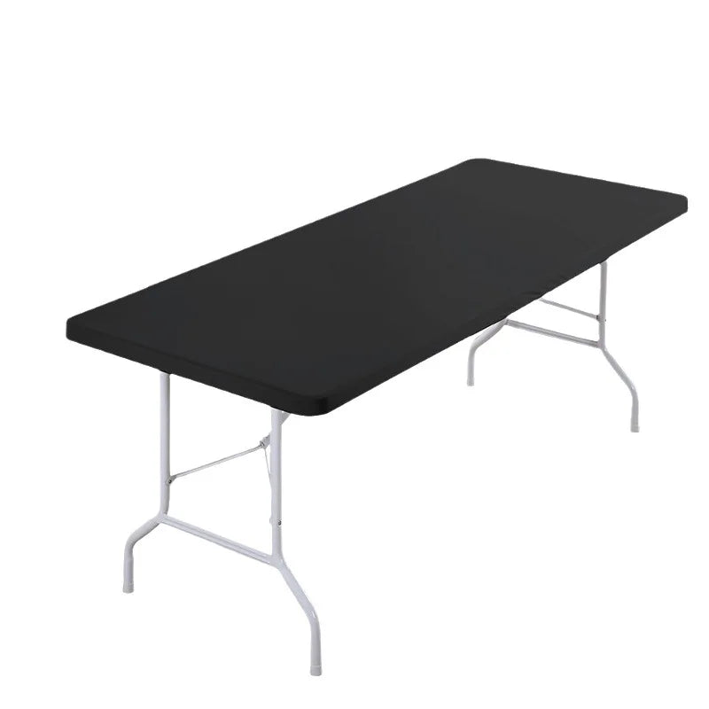 Spandex Tablecloth Washable and Wrinkle Resistant Patio Elastic Table Cover for Camping Dining Room Patio Kitchen Banquet Party