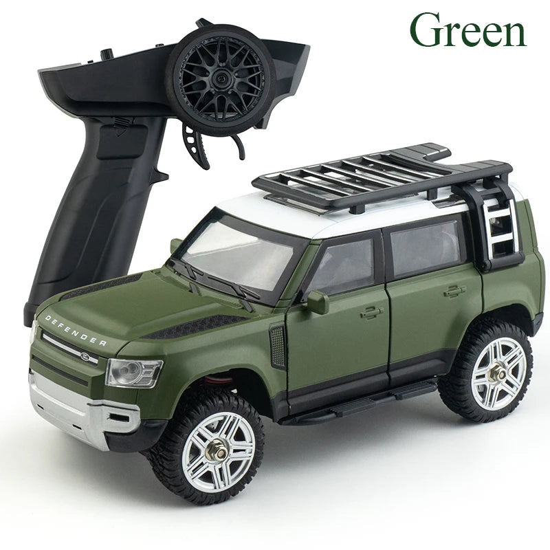 Top 1/24 2.4G RC Cars 4WD Alloy Climbing Car LED Light, Fog Light, Double Flashing Light, Turn Light, Reversing Light