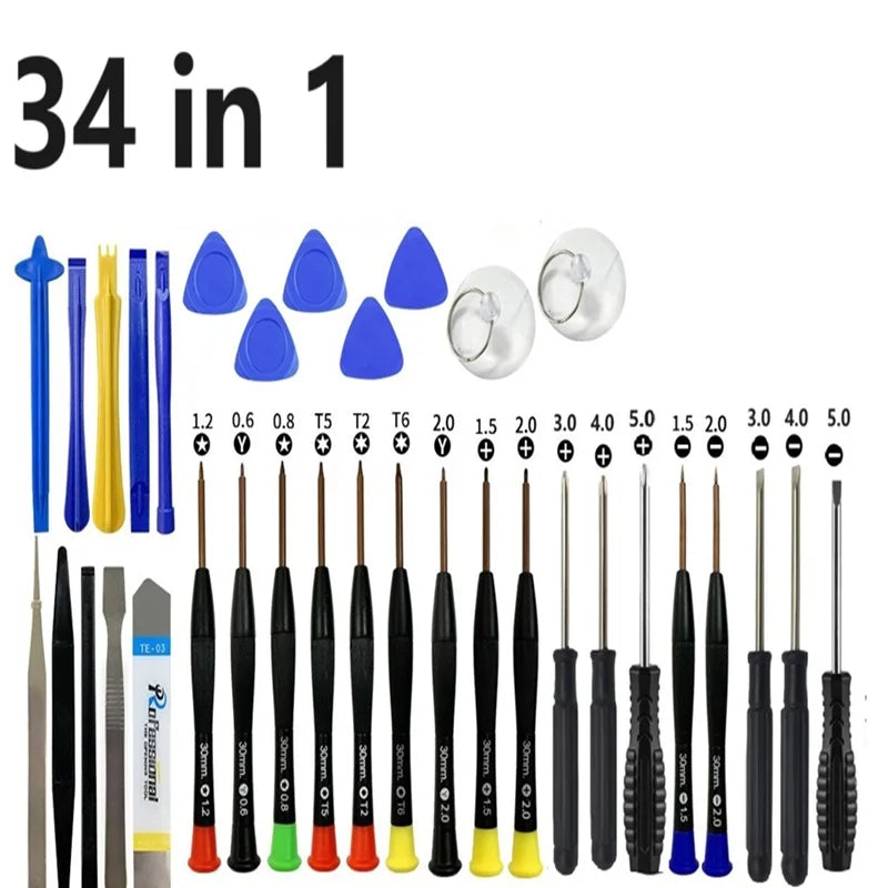 40 in 1 Mobile Phone Repair Tools Kits Phones Opening Screen Pry Mobile Phone Screwdriver Tools for iPhone Samsung Xiaomi Huawei
