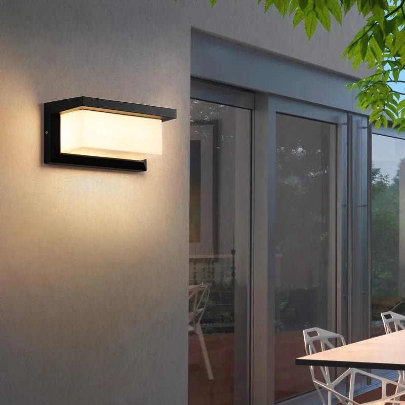 DC12-24V Waterproof IP65 Led Outdoor Wall Light Motion Sensor Led Outdoor Lighting Porch Lights Balcony Garden Lights Wall Lamp
