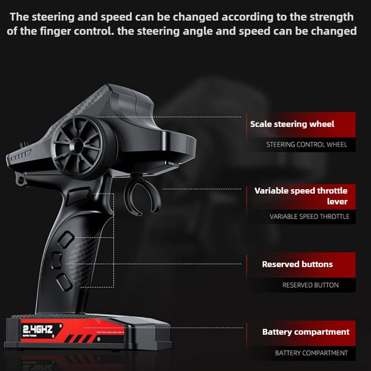 Hot 75km/h High-speed 4WD Rc Truck,1:16 Brushless Off-road Rc Cars,Alloy Chassis Bigfoot Monster Truck,Toys for Boys,funny Gift
