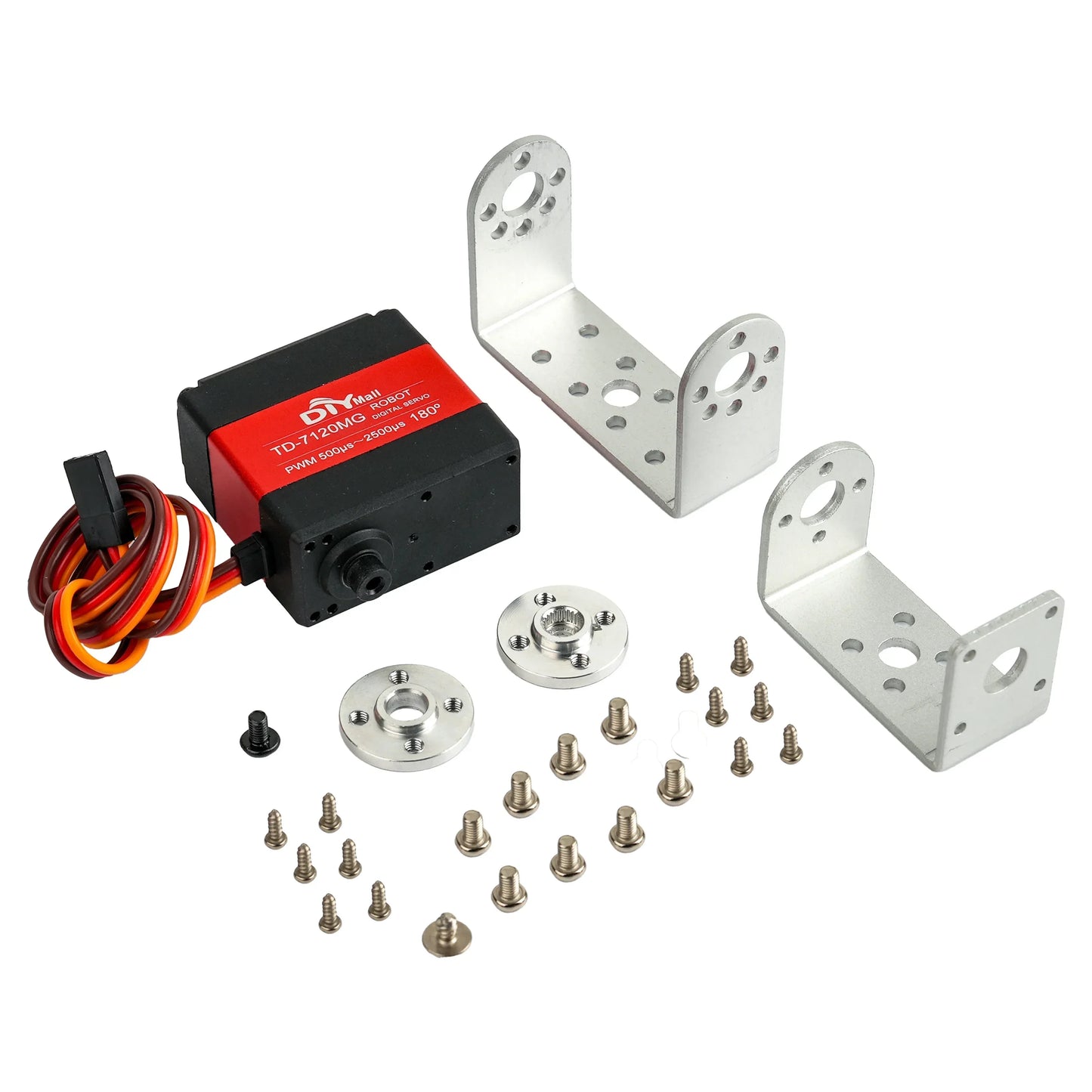 15/20/25/30/35kg Metal Digital Servo 4.8-8.4V 180/270 Degree Dual-Axis Servo Brushed Motor Angle Control for Robots RC Cars