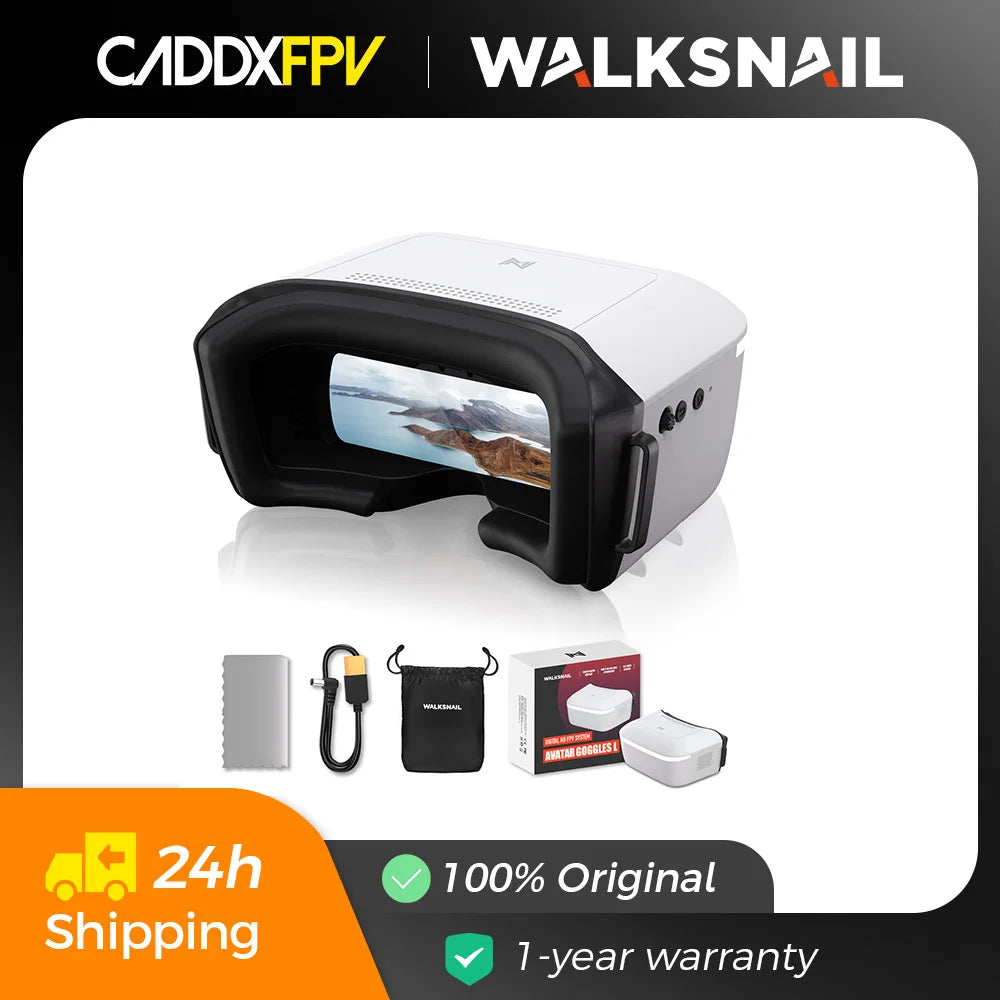 CADDX FPV Goggles L Walksnail Avatar HD 1920x1080 4.5 Inch LCD 4km Distance Head Tracking For GM Gimbal RC Cars Drones