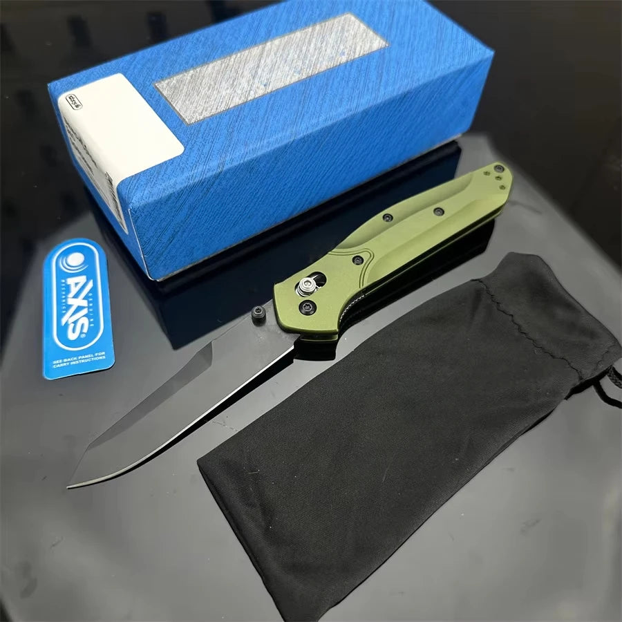 BM 940 EDC Axis Knife with Black Nylon Glass Fiber Handle Folding Pocket Knife Outdoor Knives Multitool Camping Fishing Hunting