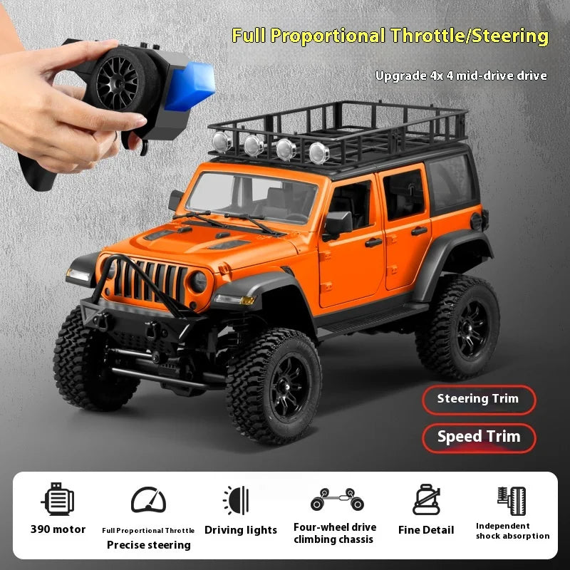 MN128 RC Cars 1:12 Jurassic Dinosaur Edition Herdsman Remote Control Car 4WD Off road Vehicle Model Car Adult Gifts Toys