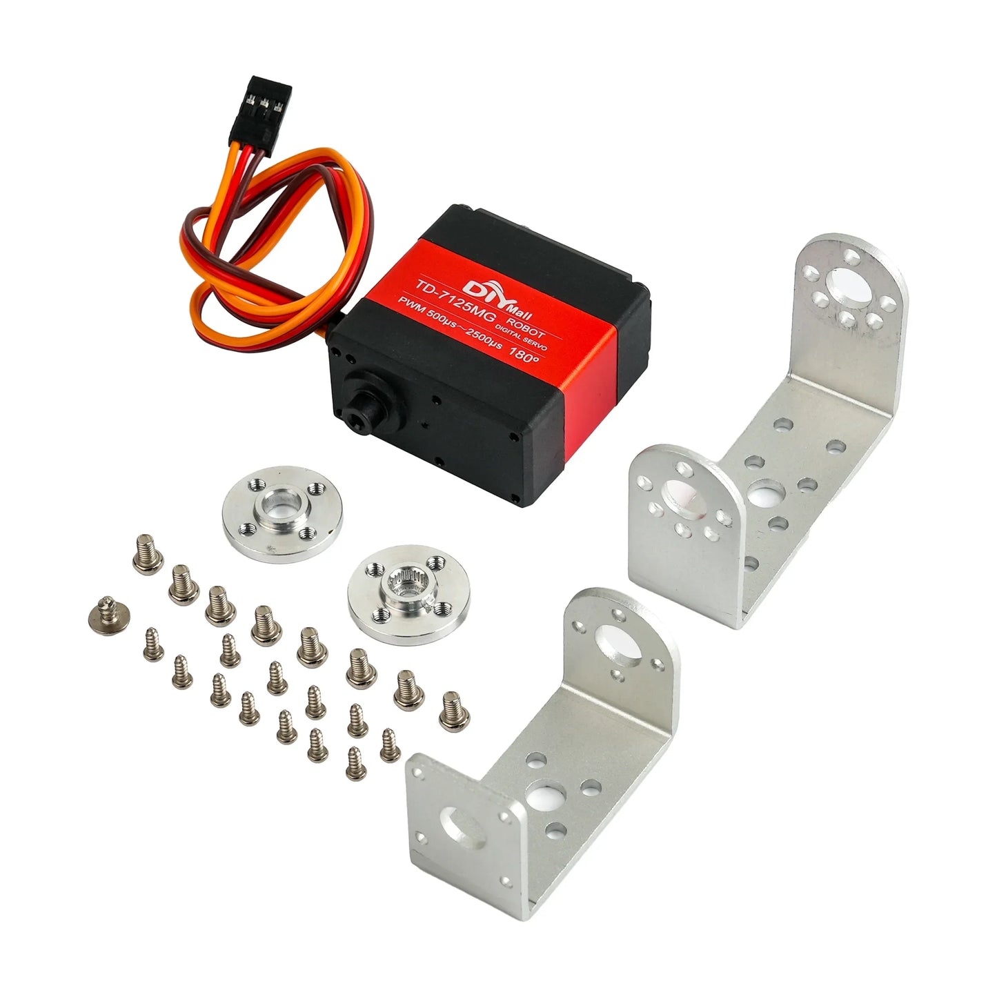 15/20/25/30/35kg Metal Digital Servo 4.8-8.4V 180/270 Degree Dual-Axis Servo Brushed Motor Angle Control for Robots RC Cars