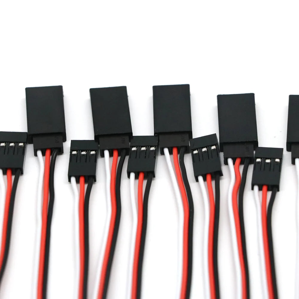 100pcs/lot Wire Cable 100mm 150mm 300mm 500mm Servo Extension Cable For Futaba Plug futabLead Wire Cable For RC Toys