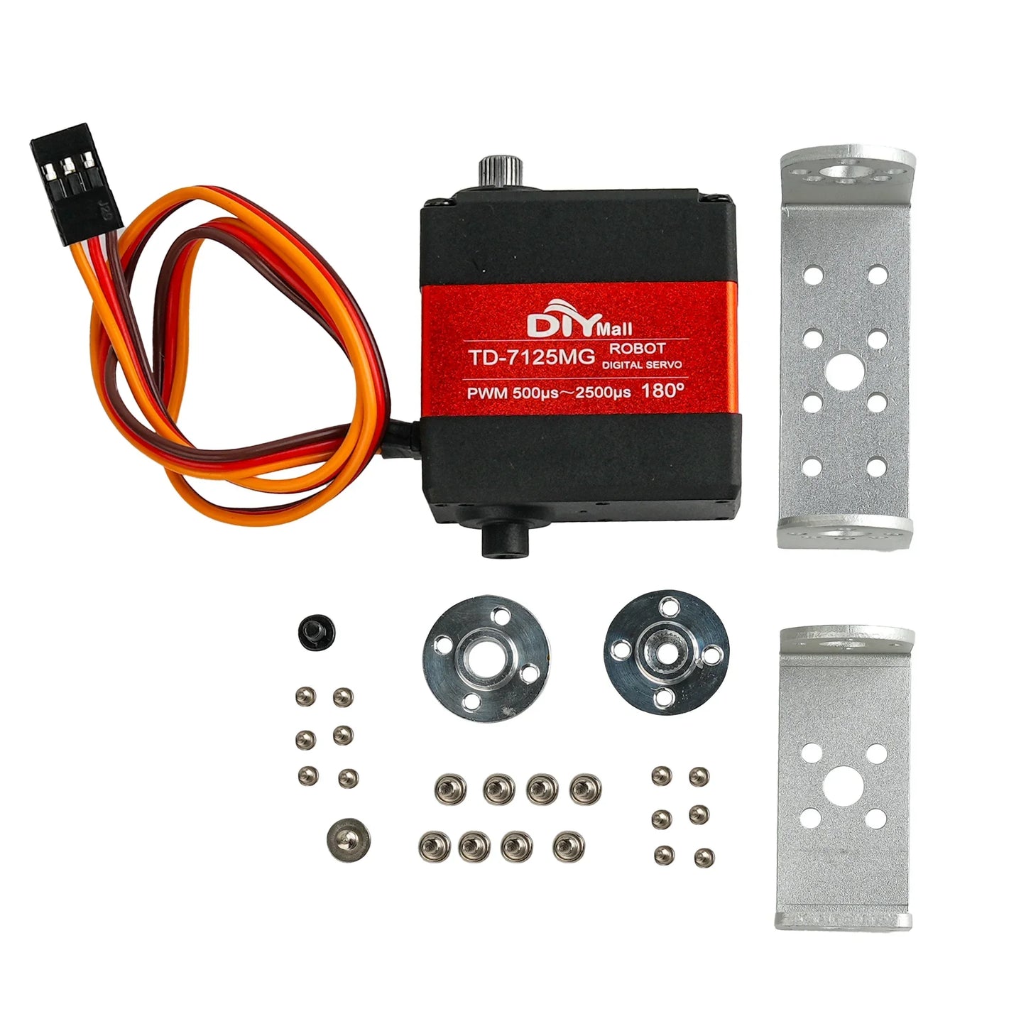 15/20/25/30/35kg Metal Digital Servo 4.8-8.4V 180/270 Degree Dual-Axis Servo Brushed Motor Angle Control for Robots RC Cars