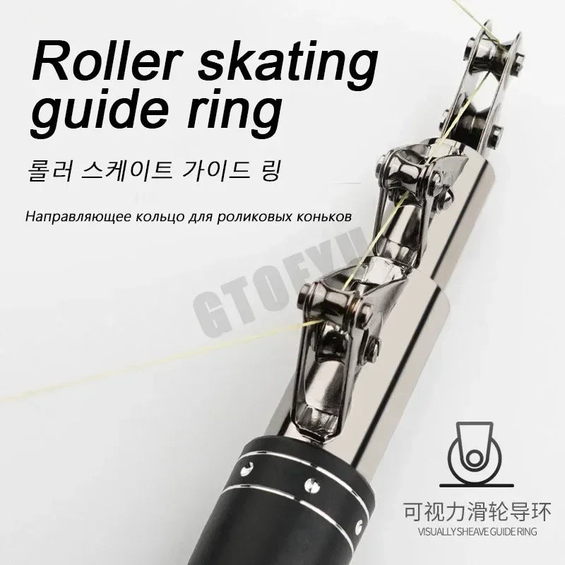 2.1-4.5M Carbon Fishing Rod 50kg above Superhard Long Distance Throwing shot Rod Telescopic Sea Boat High Quality Fishing Gear