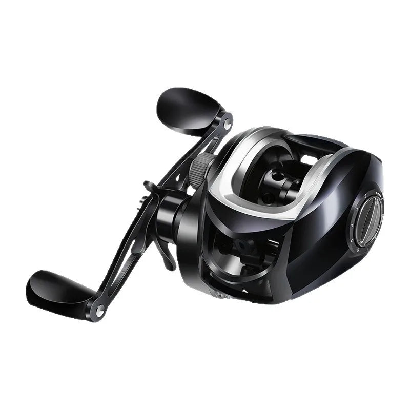 2026 Full Metal Double Brake Baitcasting Reel 12 Level Dual Adjust For Trout Pike Sea Bass Snapper Micro Cast Raft Fishing Wheel