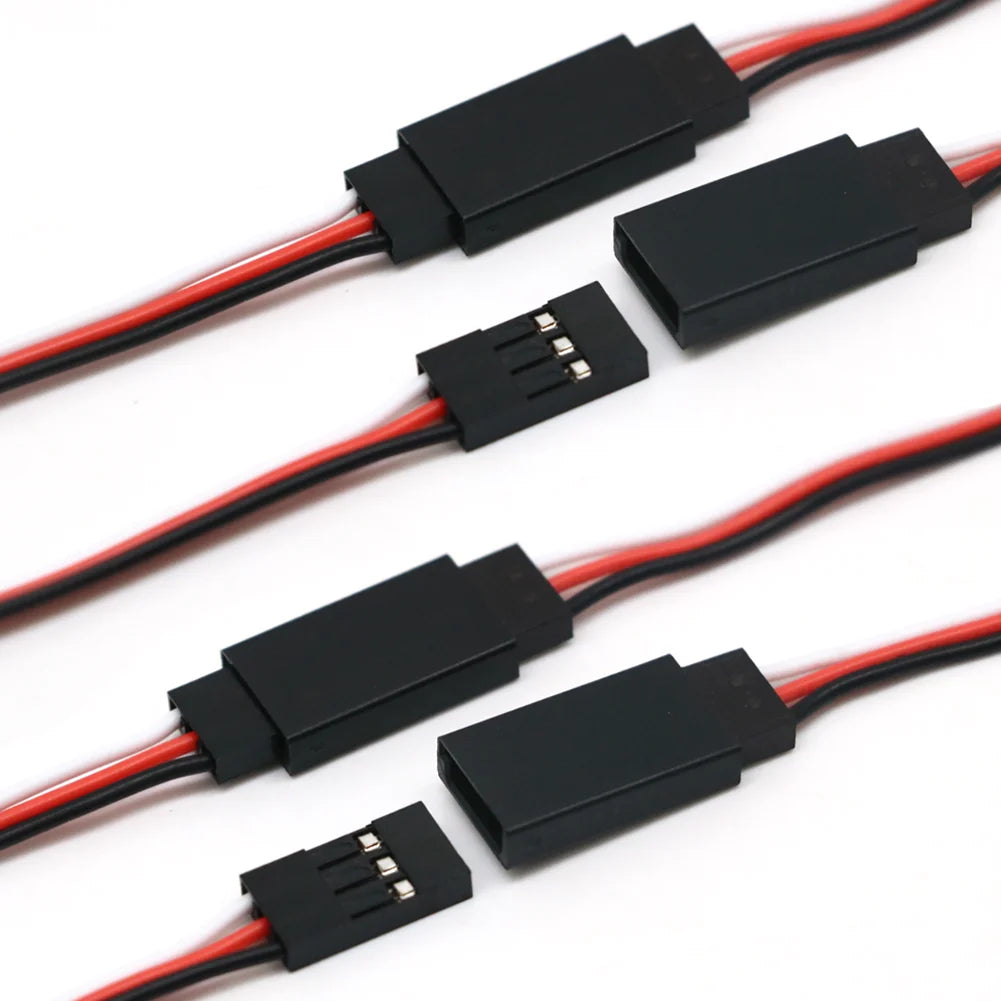 100pcs/lot Wire Cable 100mm 150mm 300mm 500mm Servo Extension Cable For Futaba Plug futabLead Wire Cable For RC Toys