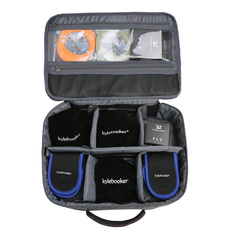 Fishing Reel Storage Case  Portable Fishing Gear Organizer Reel Case Fishing Tackle Bag for Spinning Baitcasting Fly Reels