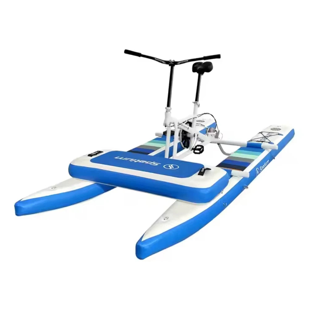 Single Water Bike Inflatable Pedal Boat 3.0 Inflatable Pedal Kayak Pedal Bicycle For Water Sports More Stable And Easy To Drive