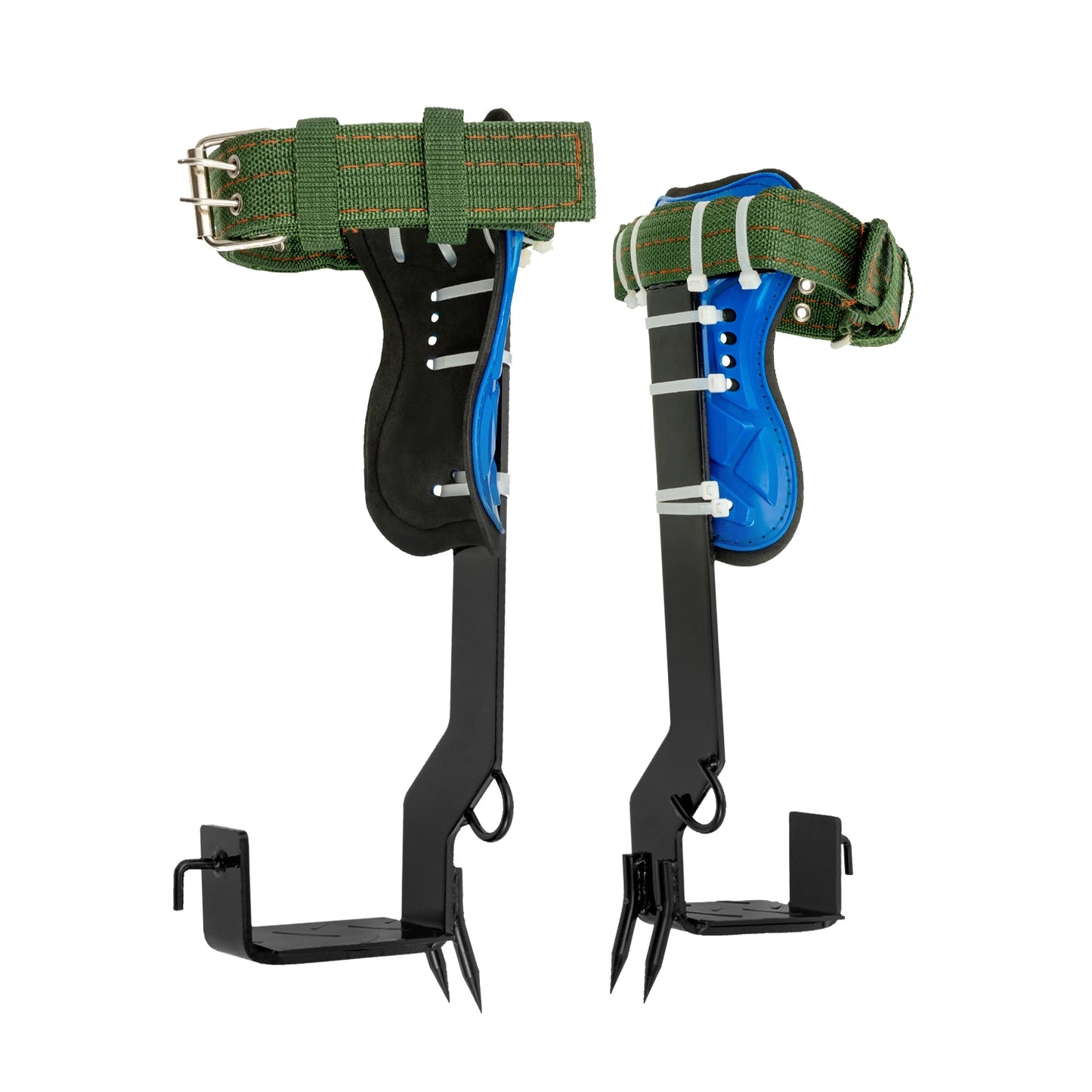 Tree Climbing Spike Set Portable Piercing Tree Climbing Tool with Safety Belt Load 100kg for Climbing Logging Picking Hunting
