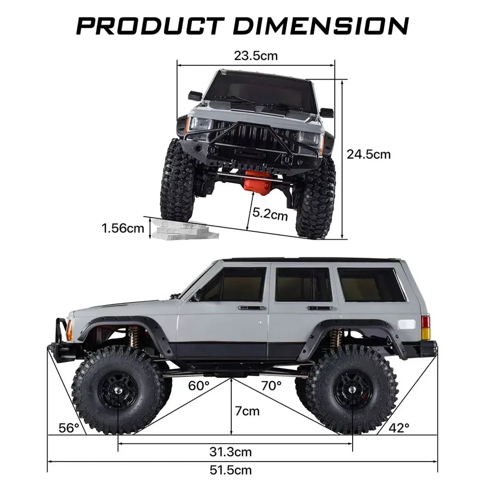 AUSTARHOBBY AXX4 1/10 RC Electric Remote Control 4WD Off-road Model Car with Dual Speed Diff RC Crawler Adult & Children RC Cars