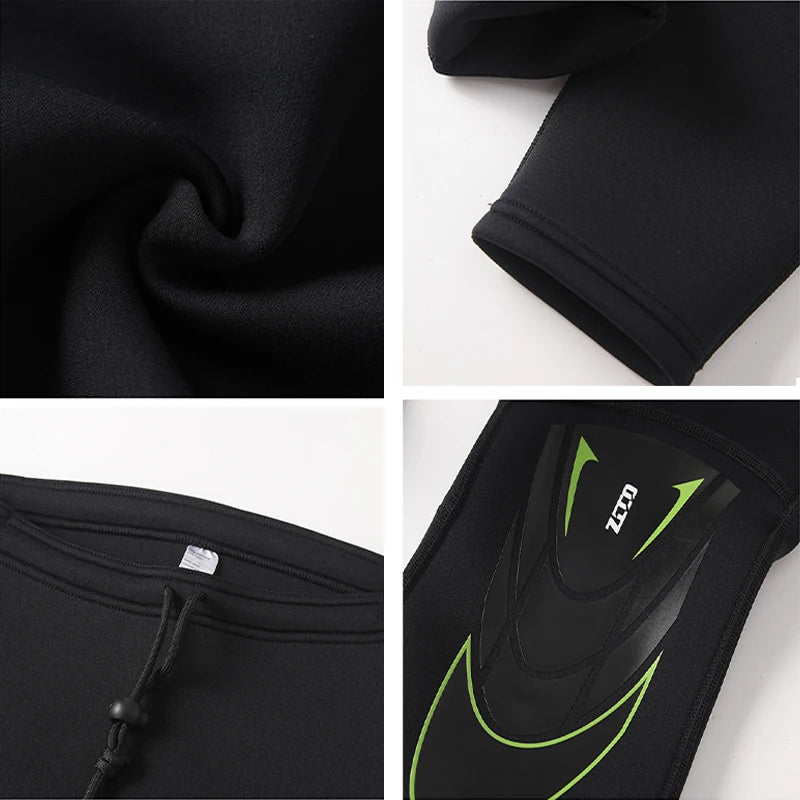 New 3mm Neoprene Men Women Wetsuit Warm Split Diving Clothing Zipper Jacket Pants Swimwear Kayak Surfing Swimsuit Diving Suit