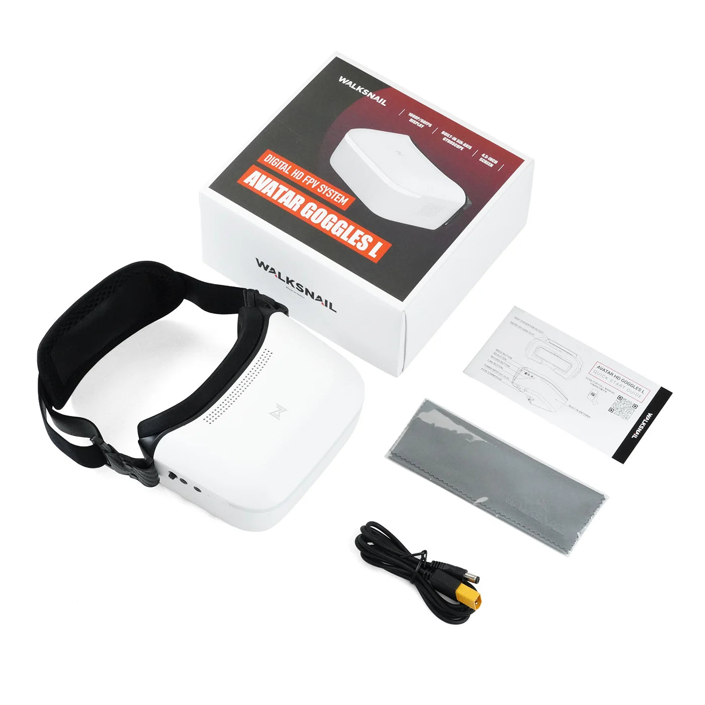 CADDX FPV Goggles L Walksnail Avatar HD 1920x1080 4.5 Inch LCD 4km Distance Head Tracking For GM Gimbal RC Cars Drones
