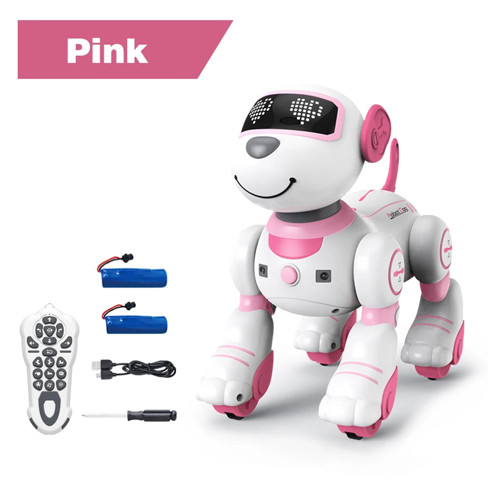 Intelligent Remote Control Robot Dog Electronic Stunt Voice Command Programmable Touch-sense Music Song Children's Toys for Boys