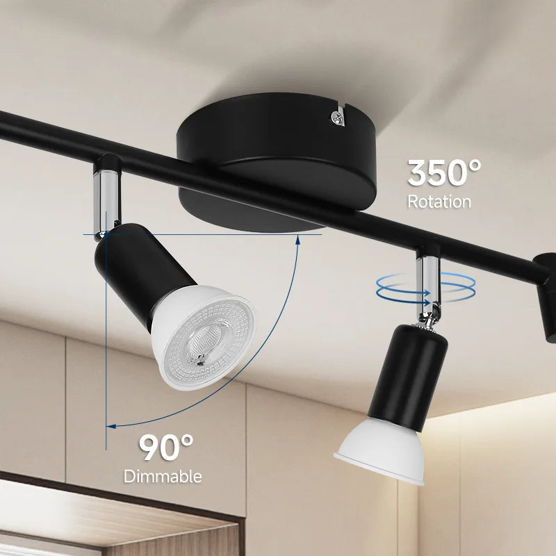 GU10 Modern Led Light Ceiling Lamp Led Ceiling Spotlights Living Room Light Fixture Indoor For Dinning Room Bedroom Kitchen