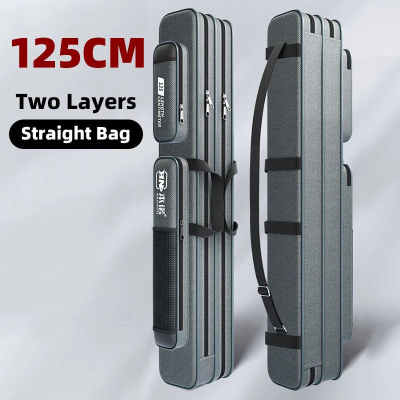 Fishing Rod Bag Fishing Gear Bag 80cm-130cm Multifunctional Rod Bags Double-layer or Three-layer Large Thick Belly Fish Backpack