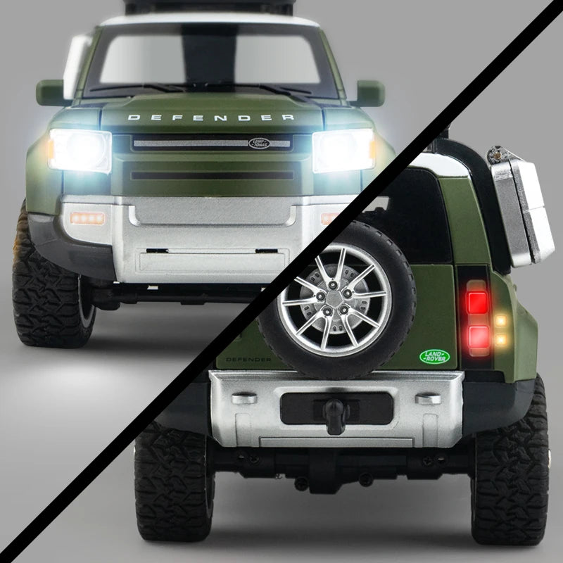 Top 1/24 2.4G RC Cars 4WD Alloy Climbing Car LED Light, Fog Light, Double Flashing Light, Turn Light, Reversing Light