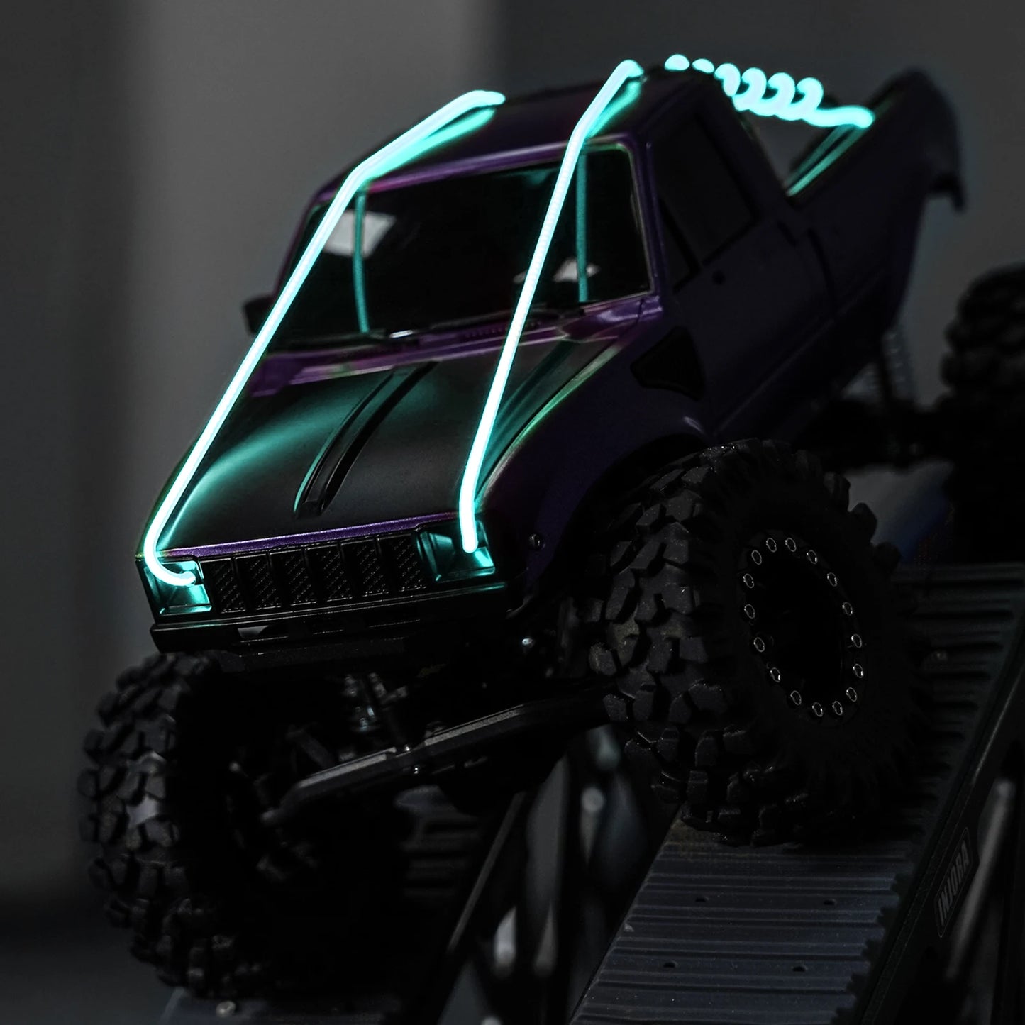 INJORA Flexible Cuttable LED Strip Lights for RC Cars (Red, Warm White, Ice Blue, Pinkish Purple, Green, Dark Blue)