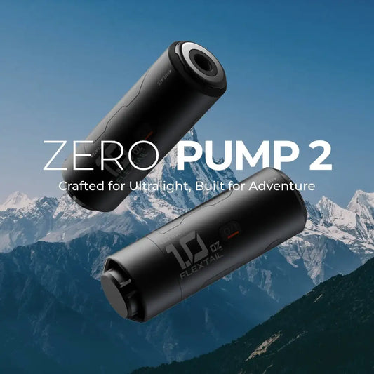 FLEXTAIL ZERO PUMP 2 - 28g Ultralight Camping Air Pump Electric Inflator for Sleeping Pads, 1 Rechargeable Battery Included