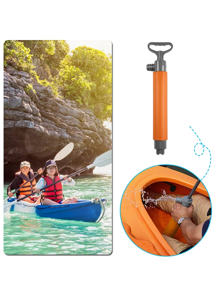 Kayak Manual Water Pump Boat Hand Tool Bilge Pump for Kayaks Rescue Supplies Canoes and Boats Water Sports Accessories