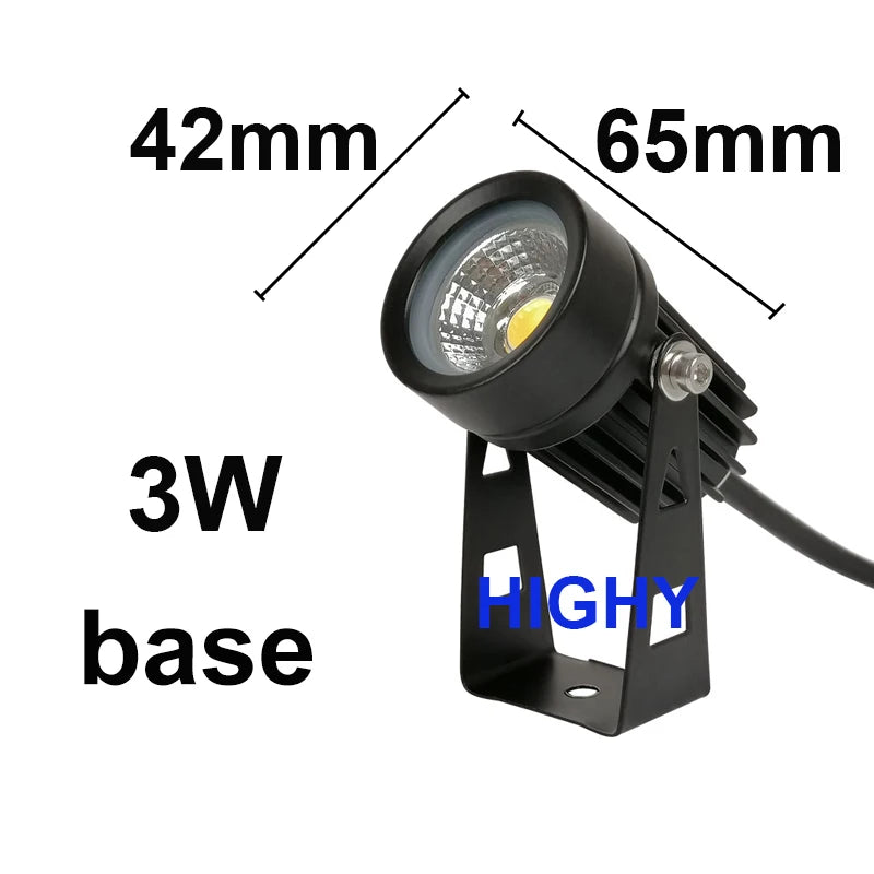 Waterproof Outdoor Garden Lawn Lamps 220V 110V 12V 3W 5W LED Lawn Light Spike Bulb Tuinverlichting Outdoor Lighting for garden