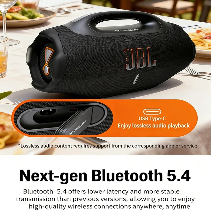 JBL Boombox 4 High Power Wireless Bluetooth Speaker-High Volume Outdoor Sports Bluetooth Speaker for Home KTV Party Microphone