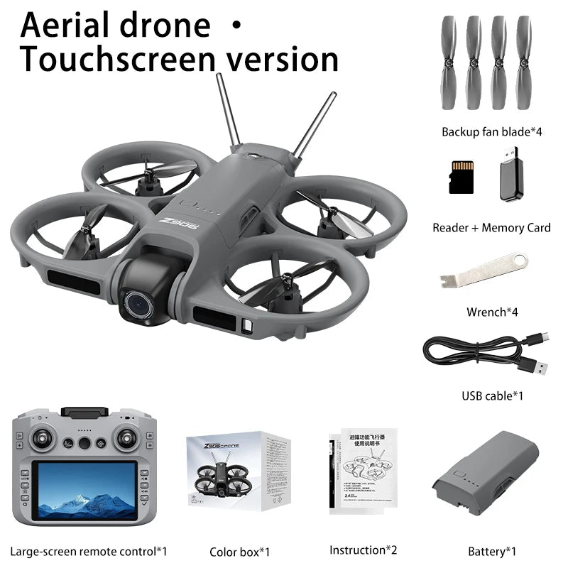 2026 Drone With 4.3-inch Large Screen 8k High-definition Aerial Photography Obstacle Avoidance Remote Control Quadcopter